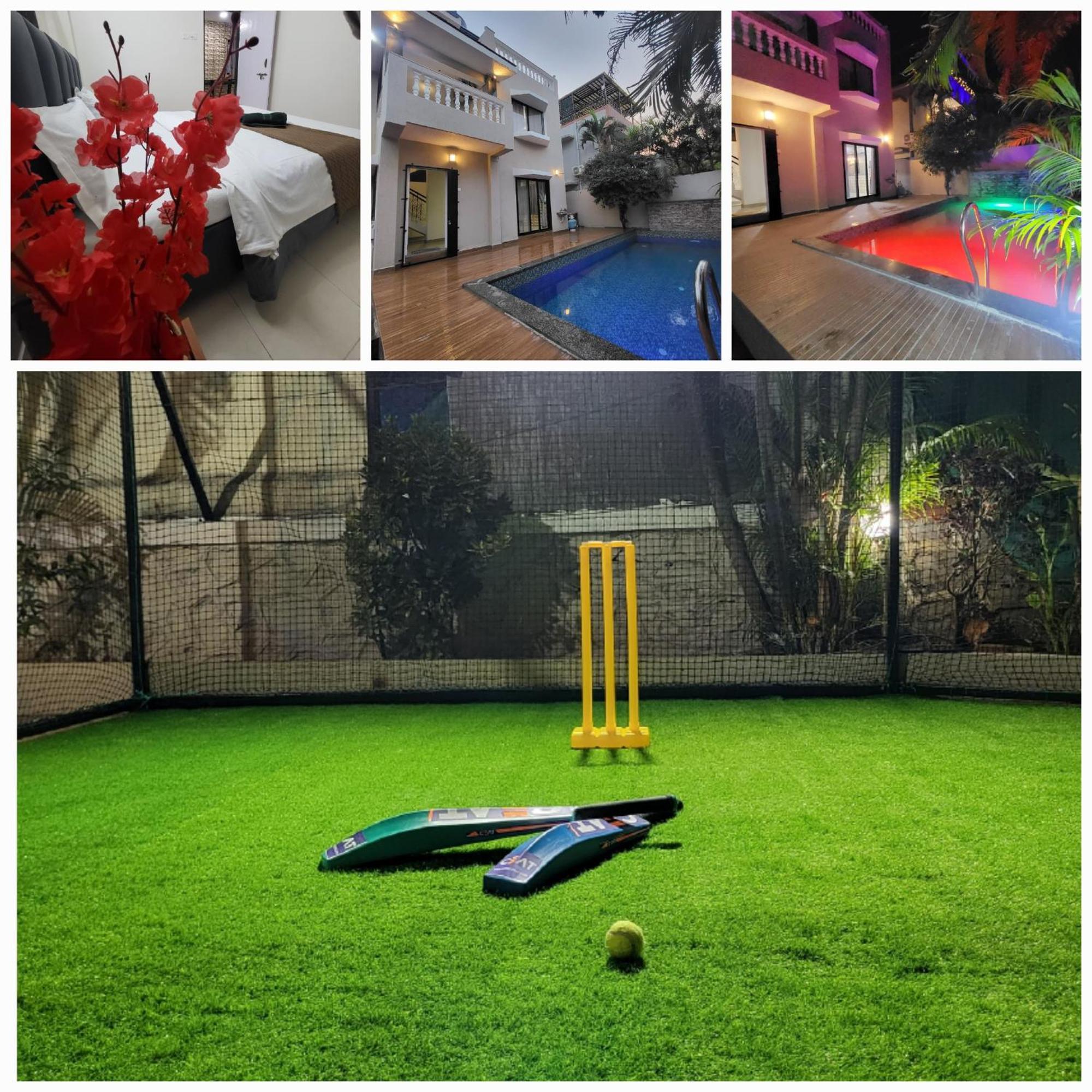 The Perfect Stays Para Disco Big Pool Cricket Turf Villa Lonavala Eksteriør billede